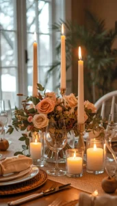 Candle Based Centerpieces for Soft and Inviting Ambience