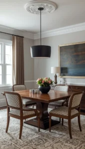 Center the light over the table