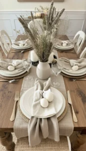 Choose Natural Table Linens