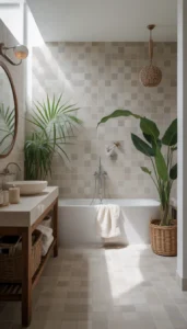 Choose light neutral tones