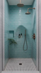 Choose solid color tiles