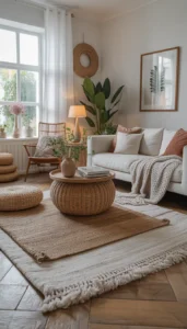 Choose thick or woven rugs