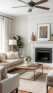 Choose warm toned whites and creams