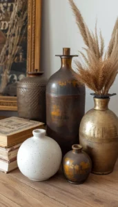 Collect ceramic or brass pieces