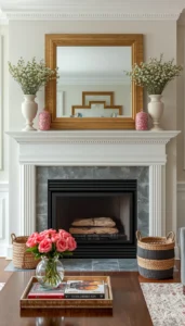 Coordinating Mantel Decor With the Living Room
