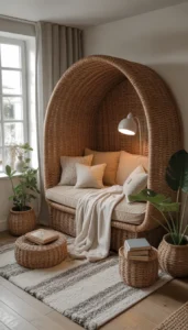 Cozy Reading Nook With Layered Textures