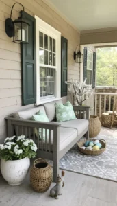 Cozy Seating Areas with Spring Accents