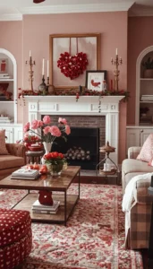 Cozy Valentine Living Room Styling