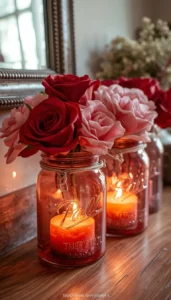 Create jar candle arrangements