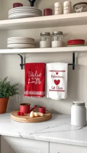 Display seasonal towels and linens