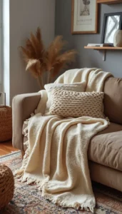 Drape blankets casually