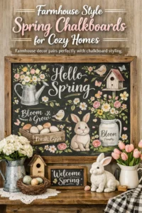 Farmhouse Style Spring Chalkboards for Cozy Homes