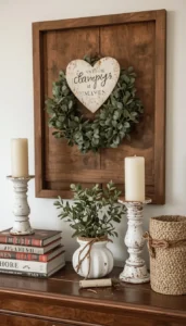 Farmhouse Valentine Decor With Natural Elements