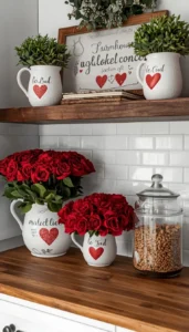 Farmhouse Valentine Kitchen Decor
