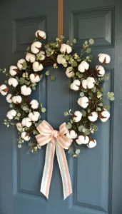 Hang a Floral and Greenery Wreath