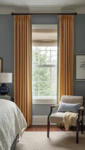 Hang curtains higher than the window