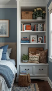 Include small bookshelves