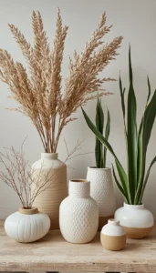 Incorporate Stone and Ceramic Decor