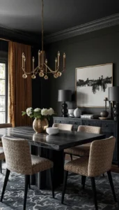 Incorporate metallic lighting fixtures