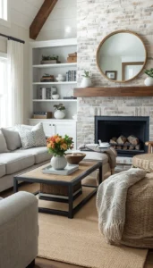 Incorporate stone or ceramic accents