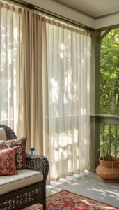 Install Sheer Outdoor Curtains
