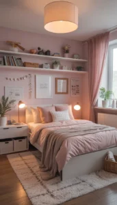 Install floating shelves