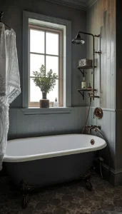 Install traditional shower fixtures