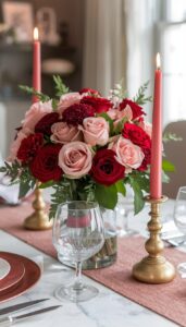 Keep centerpieces low