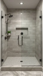Large Format Shower Tile for a Seamless Look