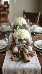 Layer with Linen Runners