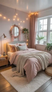 Layer with throws and blankets