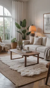 Layered Rugs for Texture and Warmth