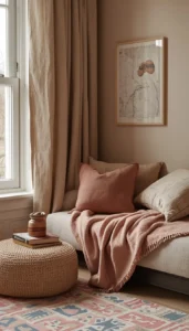 Layered Textiles for a Soft and Inviting Look