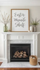 Mantel and Shelf Easter Decor for Stylish Displays