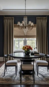 Match curtains with wall tones
