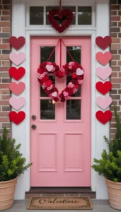 Match sign colors with door decor