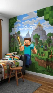 Minecraft Mural and Wall Art Ideas
