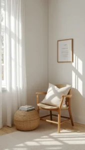 Minimal Styling for a Peaceful Space