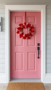 Minimal Valentine Door Decor for a Clean Style