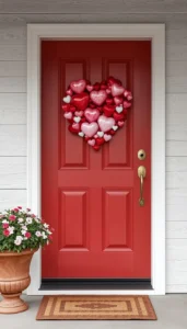 Minimal Valentine Door Decorations for a Clean Look