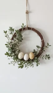 Minimalist Easter Wreaths for Modern Homes