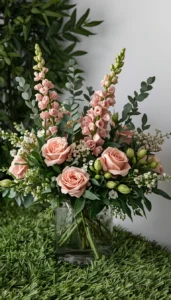 Mix Real and Faux Greenery