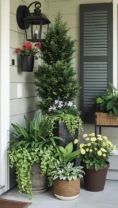 Mix Tall and Small Planters