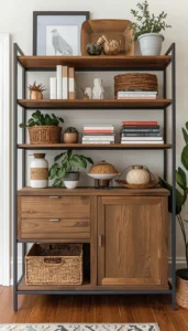 Mix open and closed storage