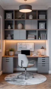 Mix open and closed storage