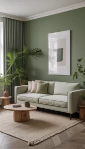 Modern Minimalist Sage Green Living Rooms for Clean Design