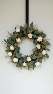 Modern Minimalist Wreaths for Clean Elegance