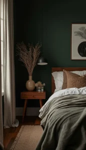 Natural Elements to Balance Dark Interiors