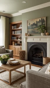 Natural Wood and Sage Green Combinations for Warmth