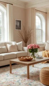 Pastel Living Room Easter Decor